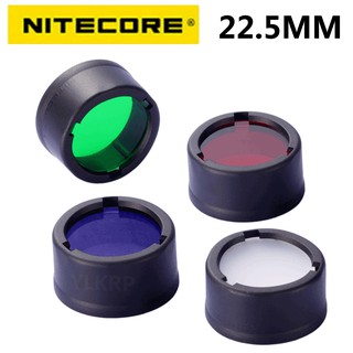 Nitecore ฟิลเตอร์ 22.5 มม. สําหรับไฟฉาย พร้อมหัว เส้นผ่าศูนย์กลาง 23 มม. nfr23 NFB23 NFG23