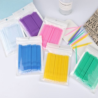 Surf แปรงทําความสะอาดมาสคาร่า 4 สี 100 ชิ้น / ถุง