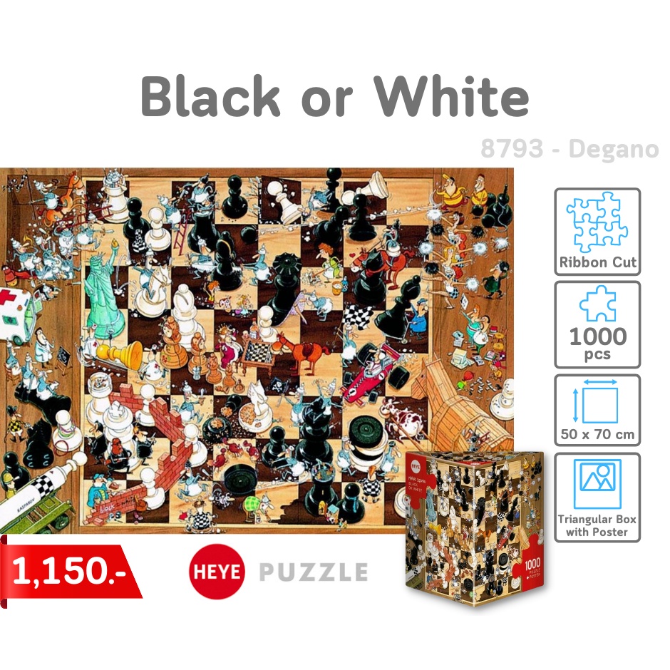 Black or White Degano 4001689087937 Heye Puzzles Triangular 10 00 Pc Heye HY08793 