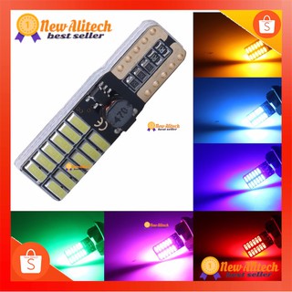 แหล่งขายและราคาNew Alitech T10 24SMD ไฟหน้ารถ ไฟป้ายทะเบียน หลอดไฟขนาดเล็ก LED Non Polarity Canbus T10 4014 1ชิ้นอาจถูกใจคุณ