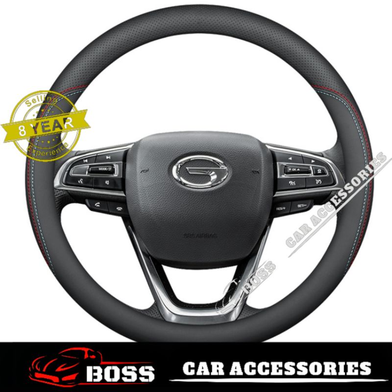 GAC GS3 Nappa Leather Steering Cover Nappa Wheel Steering Protection Leather Cover Garnish Car Acces
