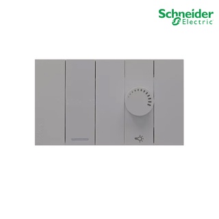 Schneider Electric ชุดสวิตช์ทางเดียว 1ช่อง+สวิตช์ไฟหรี่ 400วัตต์ พร้อมฝาครอบสีเทา รุ่น AvatarOn A สั่งซื้อที่ร้าน PlugOn