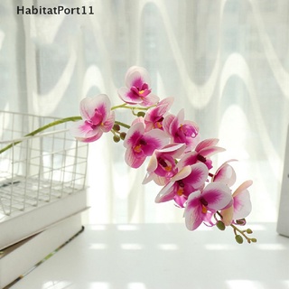 Habitatport ช่อดอกกล้วยไม้ประดิษฐ์ ผ้าไหม สําหรับตกแต่งบ้าน