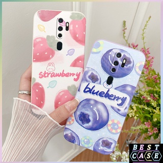 เคส Oppo A9 2020 เคส Oppo A5 2020 สีน้ํา เคสน่ารัก ป้องกันกล้อง เคสแบบเต็ม เคส Coverag ลายด้านข้าง เคสโทรศัพท์ เคสนิ่ม เคสโทรศัพท์