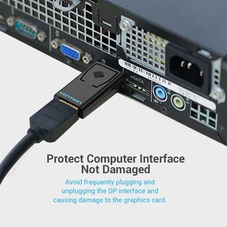 Vention อะแดปเตอร์ DP เป็น HDMI 4K Gold Plated DisplayPort เป็น HDMI 1080P สําหรับแล็ปท็อป