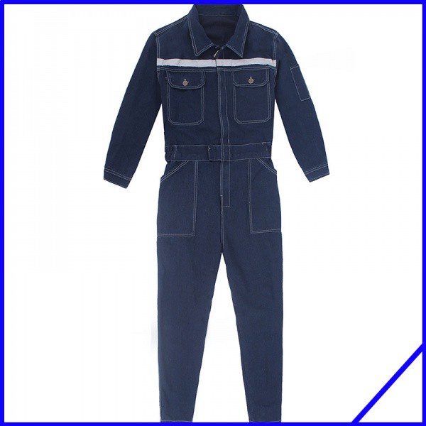 Men Denim Work Coveralls Repairman Overalls with Reflective Strip Working Welding Uniforms Plus Size Safety Clothing LKy