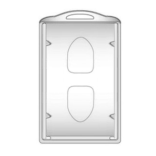 FR02-P กรอบใส่บัตรใสเปิดหน้า แนวตั้ง