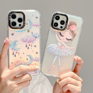 【สาวบัลเล่ต์】casetify ฟิล์มอะคริลิค เลเซอร์ กันตก หลากสี สําหรับ iPhone 13 Pro Max 12 11 Pro Max XR X XS Max SE2020 13 12 12 12