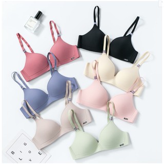 ชุดชั้นในเด็กโต สาววัยรุ่น BRA SET เสื้อใน ยกทรง ชุดชั้นในสตรี ใส่สบาย ลายสีพื้น cotton Bra สไตล์ Sabina