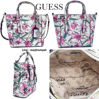 GUESS MINI PRINTED FLOWERS CROSS BODY BAG