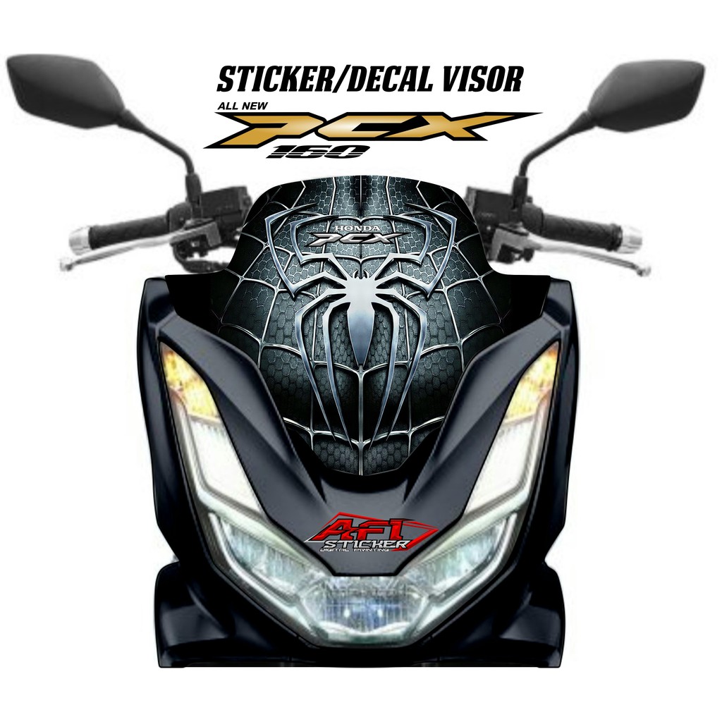 Mesin All new pcx 160 2021-2024 สติ๊กเกอร์กระบังหน้า/อุจจาระ พิมพ์ลายเครื่องยูวี ผลคมชัดยิ่งขึ้น