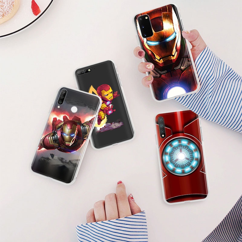 ML-137 Iron Man Soft Clear Case สําหรับ Tecno Spark 5 AIR 6 Go 7 7P 8 Pro Soft ฝาครอบโปร่งใส