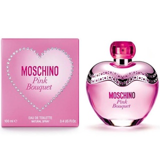 ส่งฟรี Moschino Pink Bouquet EDT 100ml กล่องซีล น้ำหอมฟลอรัล-ฟรุตตี้หอมหวานสดใสเหมือนบับเบิ้ลกัม SEP01