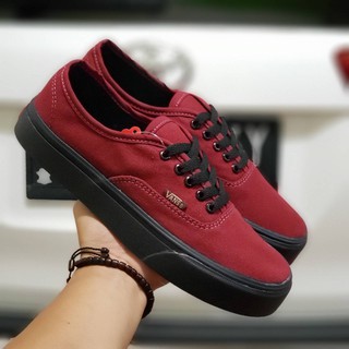 รองเท้าผ้าใบ Vans MAROON สีดํา ของแท้