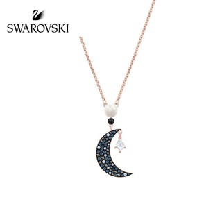 SwarovskiสวารอฟสSWA SYMBOLดวงจันทร์ลึกลับแฟชั่นโรแมนติกหญิงสร้อยคอวันเกิดวันหยุด5489534