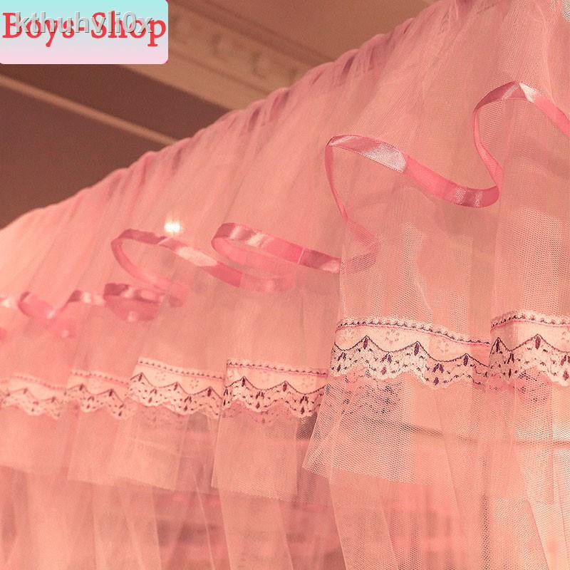 ○▼มุ้งกระโจมเจ้าหญิง มุ้งกันยุง 4 เสา 3ประตู พร้อมโครงเหล็ก มุ้งตกแต่งห้องนอน มุ้งทรงสี่เหลี่ยม  มุ้