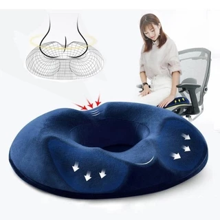 🔥ลดราคา! หมอนโดนัท เมมโมรี่โฟม ออกแบบตามหลักสรีระการนั่ง Ergonomic Donut Pillow, Seat Cushion (มี2สีให้เลือก)