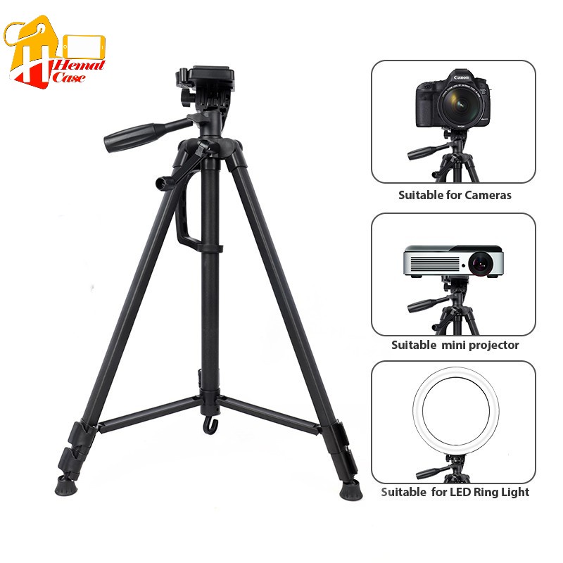 YUN TENG 3366 ขาตั้งกล้องสําหรับกล้องโทรศัพท์มือถือ