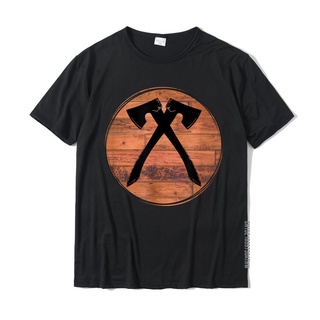 เสื้อยืดลําลอง ผ้าฝ้าย แขนสั้น พิมพ์ลายกราฟฟิค Axe Throwing สไตล์วินเทจ สําหรับผู้ชาย