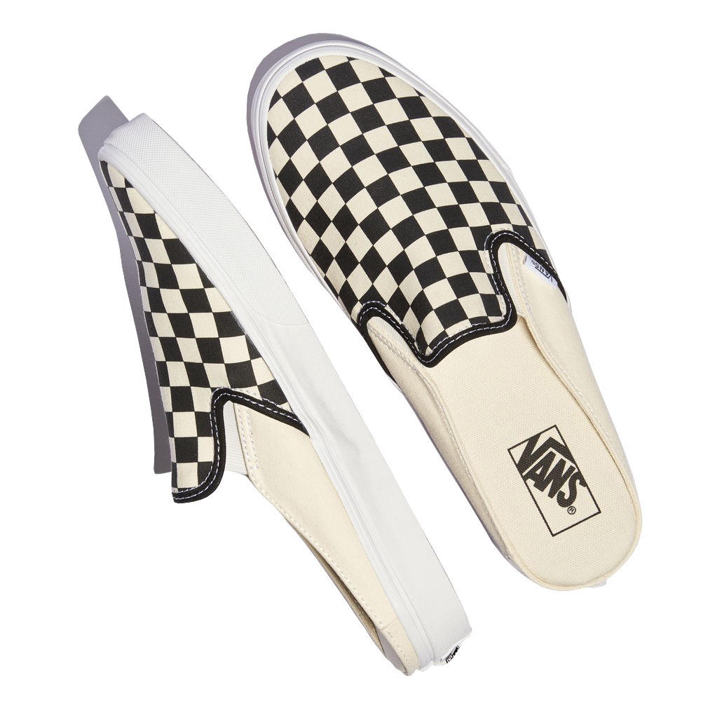 Vans รองเท้าผ้าใบ Classic Slip-On Mule Checkerboard (2สี) ราคา ถูกที่สุด ดีลบีเคเค แกลเลอรีภาพที่ 3