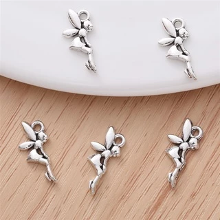 จี้สร้อยคอ สร้อยข้อมือ รูปเอลฟ์ นางฟ้า สไตล์วินเทจ DIY 40 ชิ้น