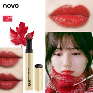 ลิป Novo Silky Mist Air Cushion LipStick ลิปคุชชั่นหัวฟองน้ำ ลิปสติก แห่งอนาคต สีสวยมาก หลากหลายสีสัน no.5082