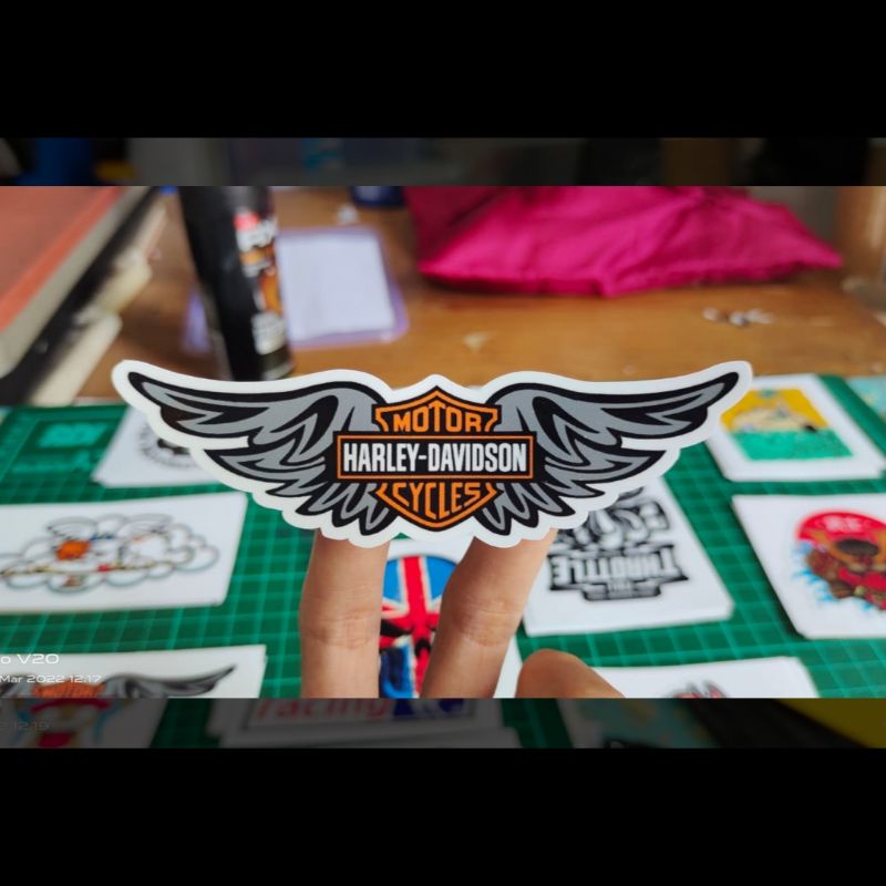 HARLEY DAVIDSON RACING LOGO DISTRO PRINT STICKERS 4 ANIME BRAND ETC.