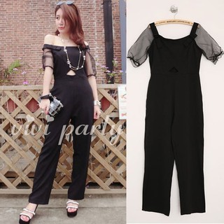 ViVi Party (สินค้าพร้อมส่งค่ะ) ชุดแฟชั่น Jumpsuit กางเกง