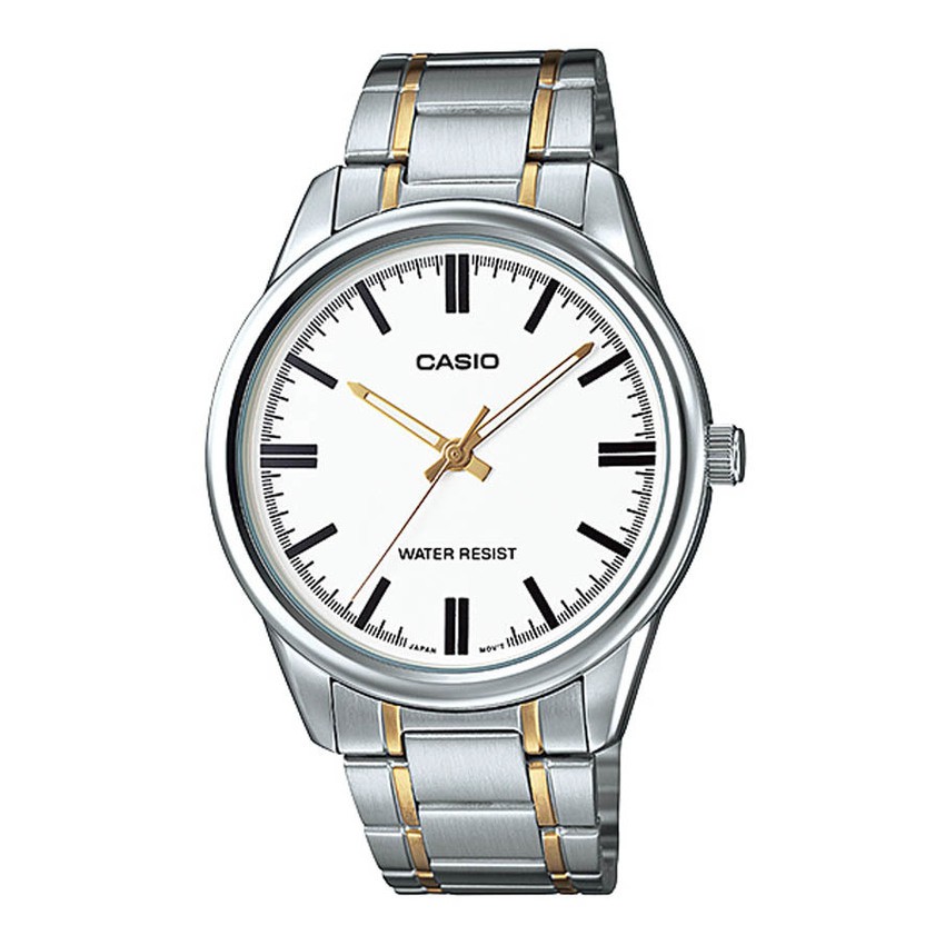 Casio นาฬิกาข้อมือ สายสแตนเลส รุ่น MTP-V005SG-7AUDF-Silver