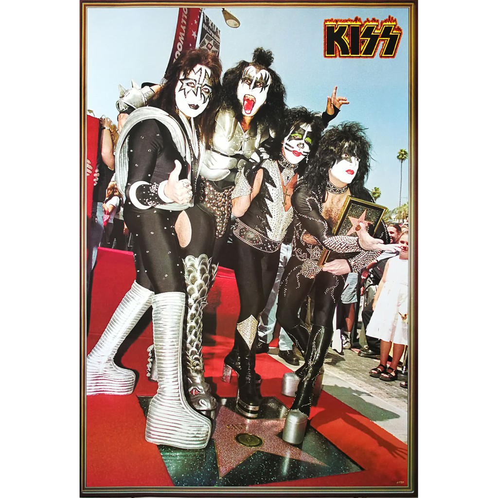 โปสเตอร์ รูปถ่าย วง ดนตรี เฮฟวีเมทัล KISS (1973-Now) POSTER 24”x35” Inch American Heavy Metal Hard R