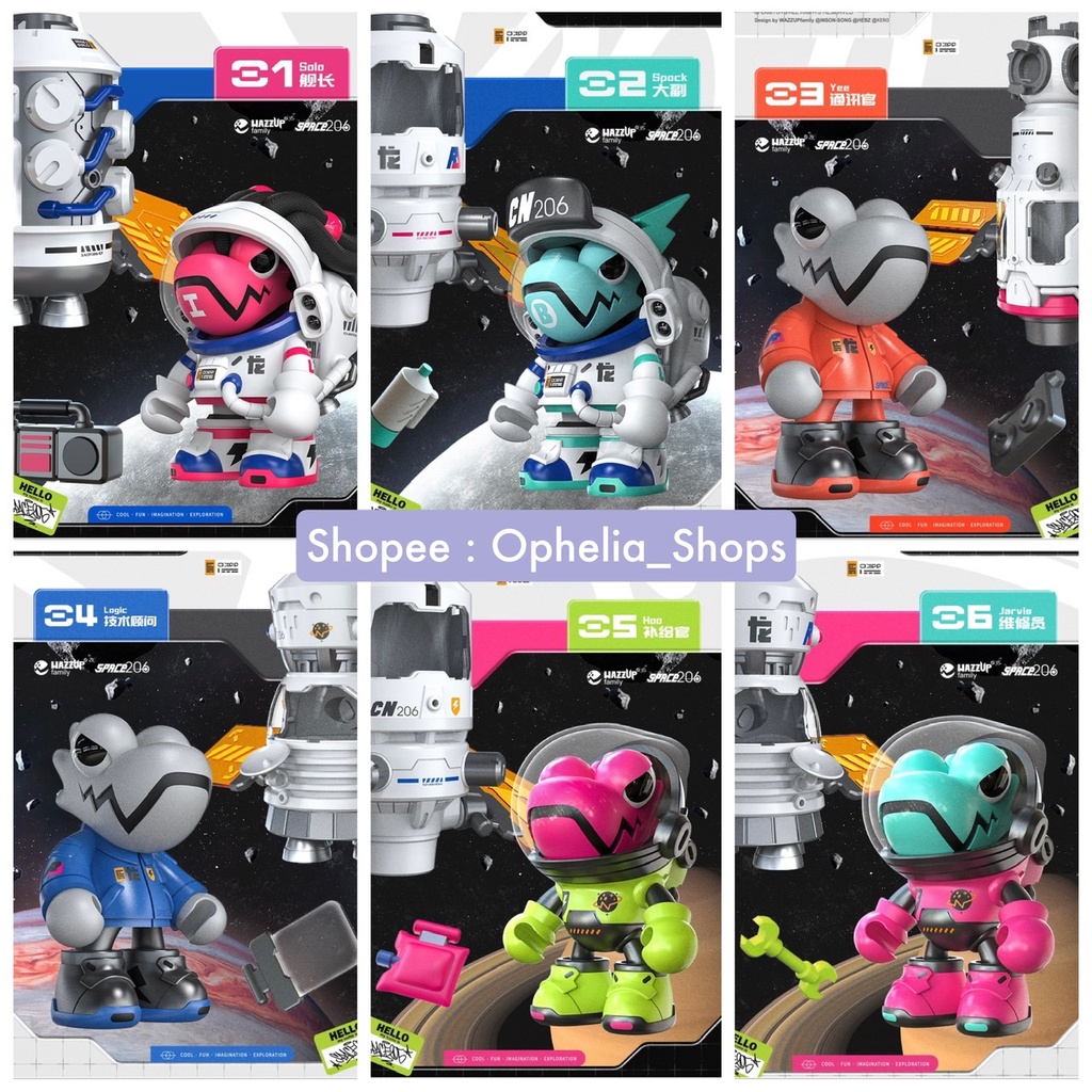 [พร้อมส่ง] LAMTOYS Wazzup Baby Chameleon Space 206 series ลิขสิทธิ์แท้ 🚀 ของสะสม Lam Toys กิ้งก่า Ar