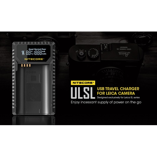 แท่นชาร์จ Nitecore ULSL Pro Use Charger For Leica Q2 / SL / SL2 สินค้าประกันศูนย์ไทย