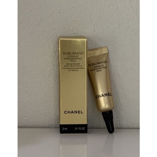 พร้อมส่ง Chanel sublimage L essence fondamentale yeux 3 ml อายเซรั่มที่ช่วยบำรุงผิวรอบดวงตาให้ดูกระชับ