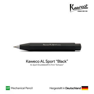 Kaweco AL Sport "Black" 0.7mm Push Pencil - ดินสอกดคาเวโก้ เอแอลสปอร์ต สีดำ