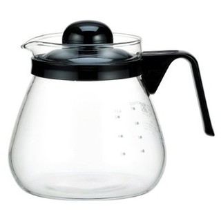 Iwaki KT7966-BK2 กาชงกาแฟพร้อม Scale บอกปริมาณขนาด 1000 ml. - ด้ามจับสีดำ(ส่งฟรี) W17.5×D13.5×H14.5cm