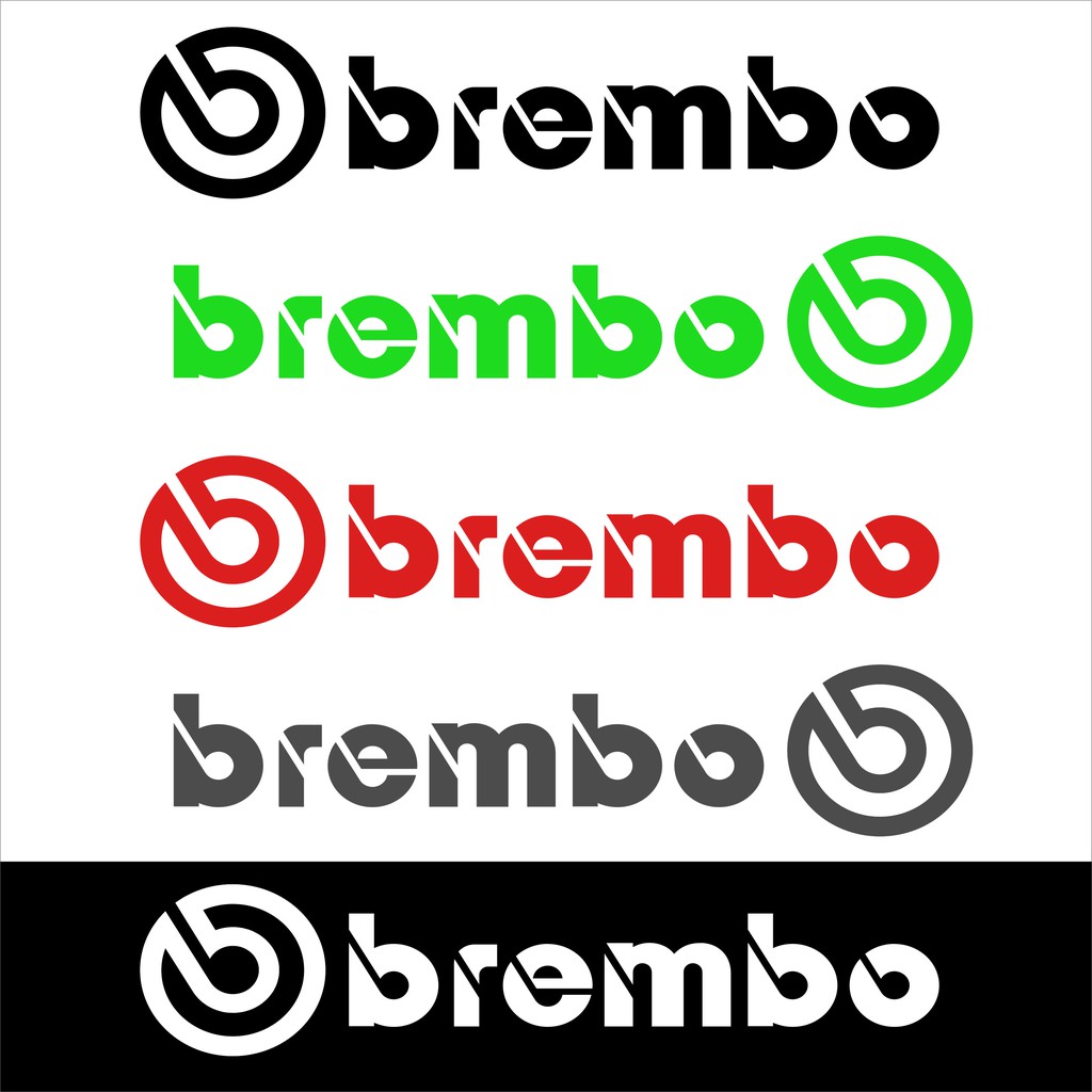 brembo สติกเกอร์ pvc กันน้ำ ขนาด 4.3 x20 cm ราคา 19 บาท