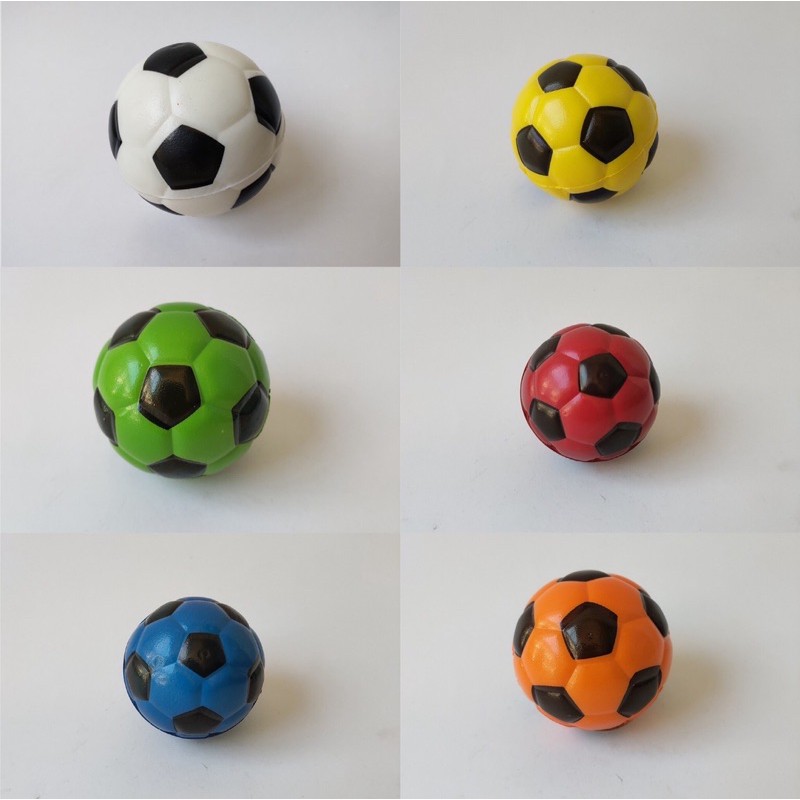 ฟุตบอลสี⚽️6.3cmลูกยางลูกบีบออกกำลังกายกล้ามเนื้อมือเพื่อสุขภาพ