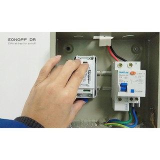 ( House2020 ) Sonoff Dr Din Rail ถาดวางกล้องแบบปรับได้สําหรับ Sonoff