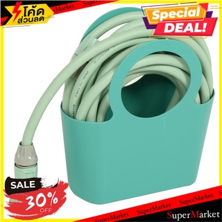 สายยางยืดหดMagic soft 22.5m พร้อมอุปกรณ์ สายยางรดน้ำ RUBBER HOSE REEL SET IDROEASY 22.5M. GREEN อุปกรณ์รดน้ำต้นไม้