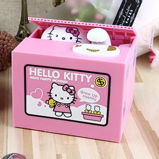 กระปุกออมสินรูปการ์ตูน Hello Kitty  โดเรม่อน ขโมยเหรียญ สินค้าคุณภาพ