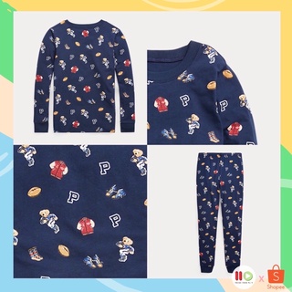 🍭ลด 130.-🍭โค้ด •PTP9SEP• Ralph Lauren Polo Bear Jersey Sleep Set (NEW-Kids)