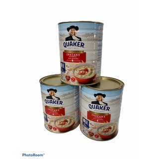 Quaker Instant Oat Meal RED!! กระป๋องสีฟ้าแถบสีแดง 1SETCOMBO 3กระป๋อง/บรรจุ800g ราคาพิเศษ พร้อมส่ง..