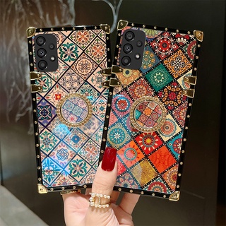 Yjd เคสโทรศัพท์ กันกระแทก ประดับเพชร สไตล์จีน พร้อมแหวน สําหรับ Samsung A13 A23 A33 A53 5G