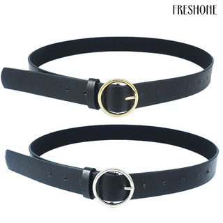 เข็มขัด Ready Shipping Fashion Women Metal Pin Buckle Faux Belt Waistband for Jeans Pants