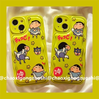 เคสโทรศัพท์มือถือ ซิลิโคนนิ่ม ลายการ์ตูนชินจัง สไตล์ญี่ปุ่น สําหรับ iPhone 13 13pro 13promax 6s 7s plus 13promax 12 11 xs xr