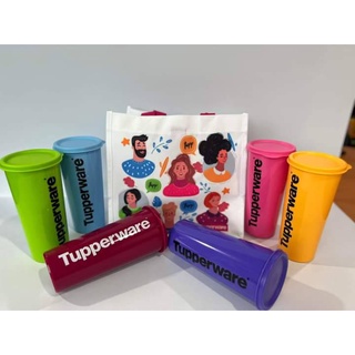 TUPPERWAREแก้วน้ำพร้อมฝาปิด(1)