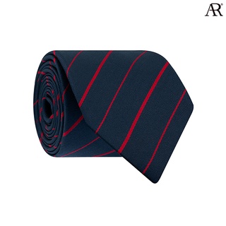 ANGELINO RUFOLO Necktie(NTMS-ทาง096) เนคไทผ้าไหมทออิตาลี่คุณภาพเยี่ยม ดีไซน์  Zigzag Stripe สีกรมท่า-แดง/สีเลือดหมู-กรมท