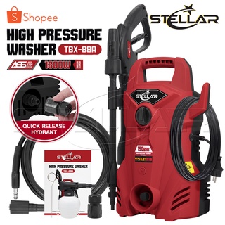 STELLAR เครื่องฉีดน้ำแรงดันสูง 150 บาร์ 1800 วัตต์ High Pressure Washer เครื่องฉีดน้ำ รุ่น TBX-88A