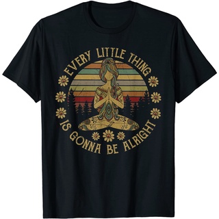 เสื้อยืด ลาย Every Little Thing Is Gonna Be Alright สําหรับผู้ใหญ่ ใส่เล่นโยคะS-5XL