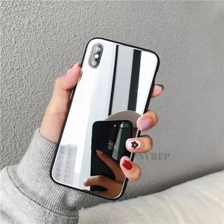 เคสโทรศัพท์มือถือนิ่ม แบบกระจก สําหรับ Realme C1 C2 3 5i 5 Pro OPPO A1K A7 A3S A5S A37 A39 A57 A71 A83 F1S F5 F7 F9 F11